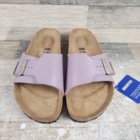 Birkenstock Catalina Womens Sandals Sz 11 Narrow Faded Purple Birko Flor - Picture 2 of 12